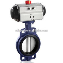 Ductile iron wafer type pneumatic butterfly valve